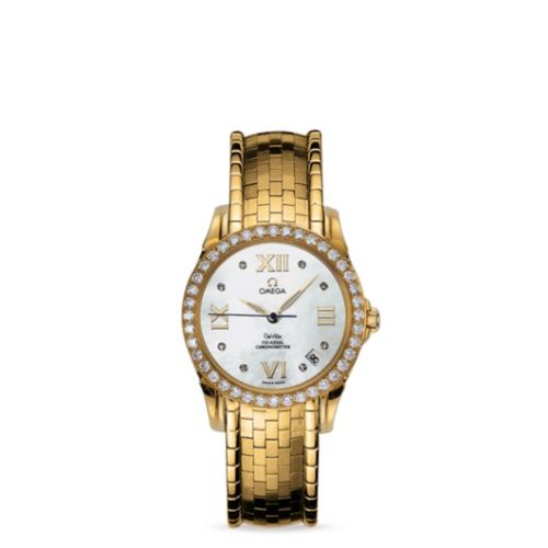 Omega De Ville Co-Axial 32.5 Yellow Gold Diamond / MOP / Bracelet